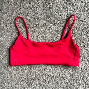 Left on Friday Red Swimsuit Bikini Top Size Small